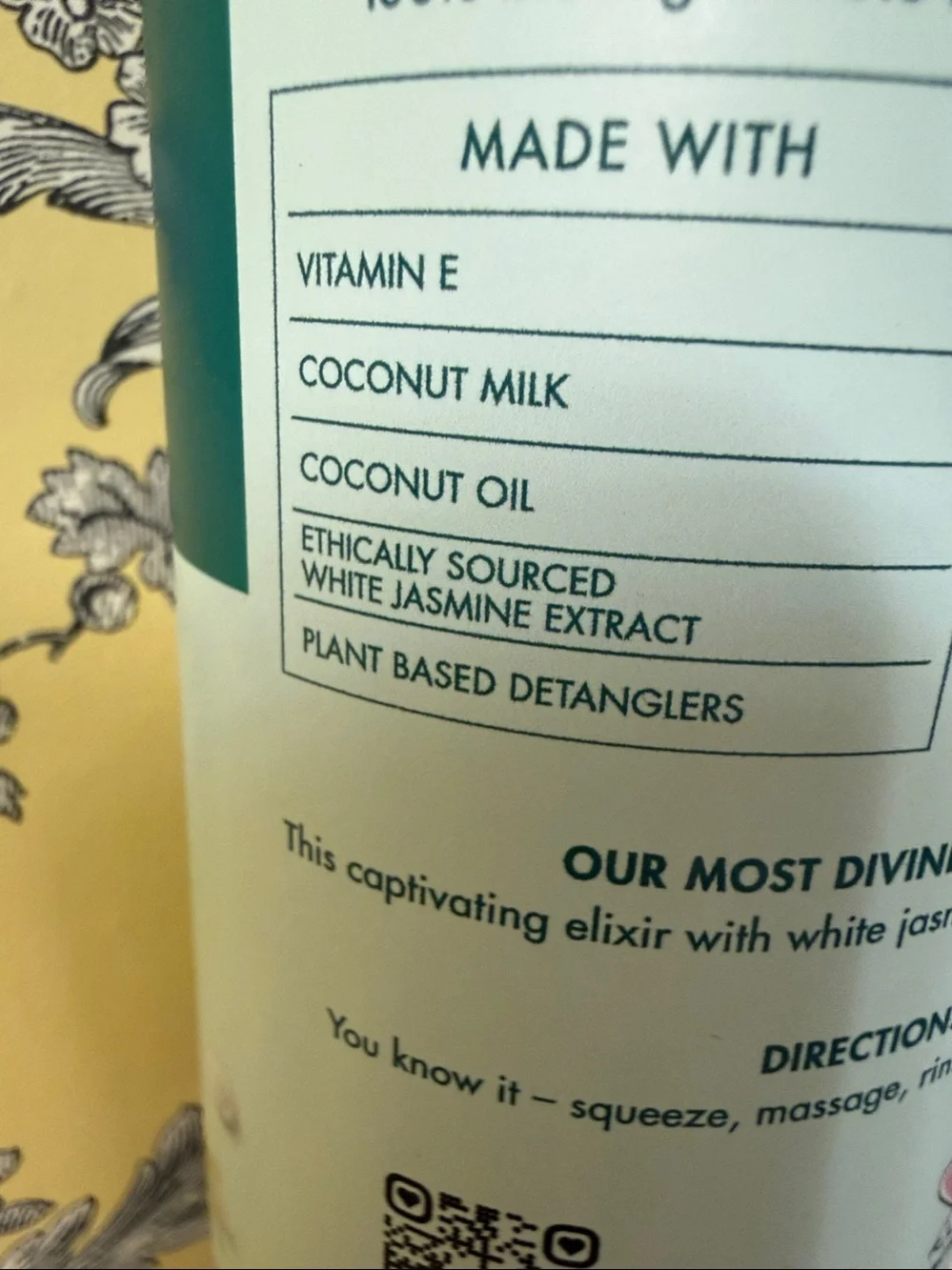 Vegan Conditioner Beauty & planet vitamin E complex coconut milk & white Jasmine